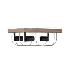 Envostar Neptuna plafondlamp, vierkant, 3-lamps.