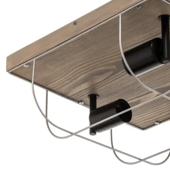 Envostar Neptuna plafondlamp, vierkant, 3-lamps.