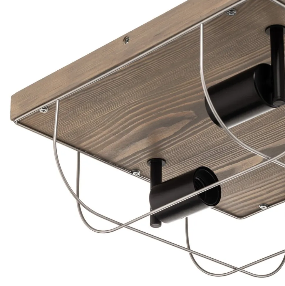 Envostar Neptuna plafondlamp, vierkant, 3-lamps.