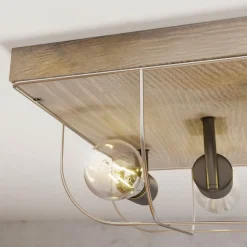 Envostar Neptuna plafondlamp, vierkant, 4-lamps.