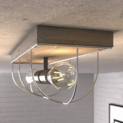 Envostar Neptuna plafondlamp, hoekig, 2-lamps.