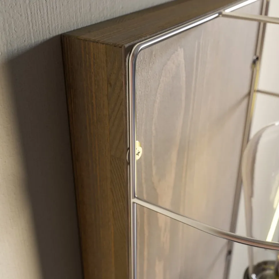 Envostar Neptuna wandlamp, grenen/metaal, 1-lamp