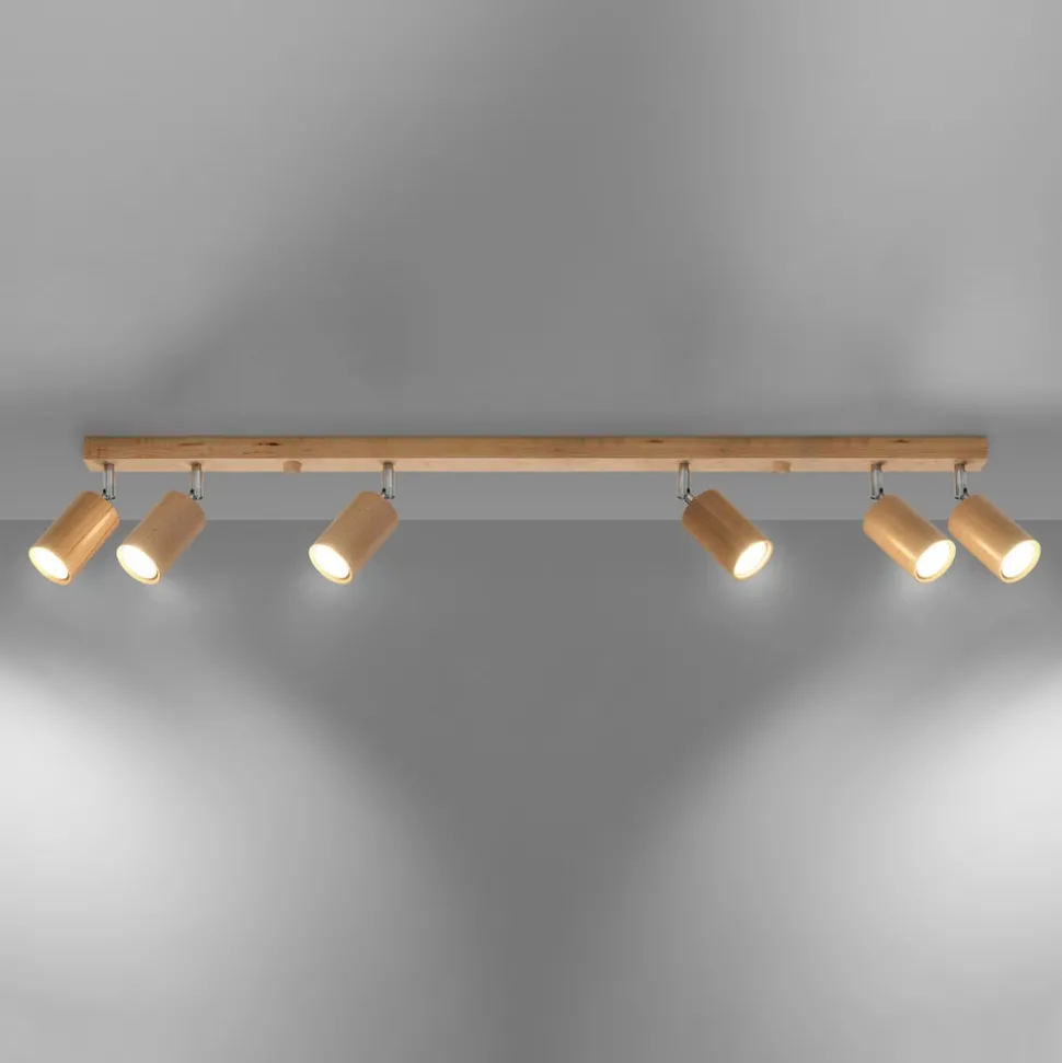 Envostar Peach Puff plafondspot cilinder 6-lamps