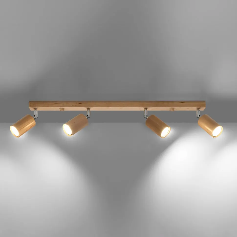 Envostar Peach Puff plafondspot cilinder 4-lamps