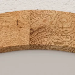 Envostar plafondlamp Kerio, Ø 47 cm, eikenhout naturel