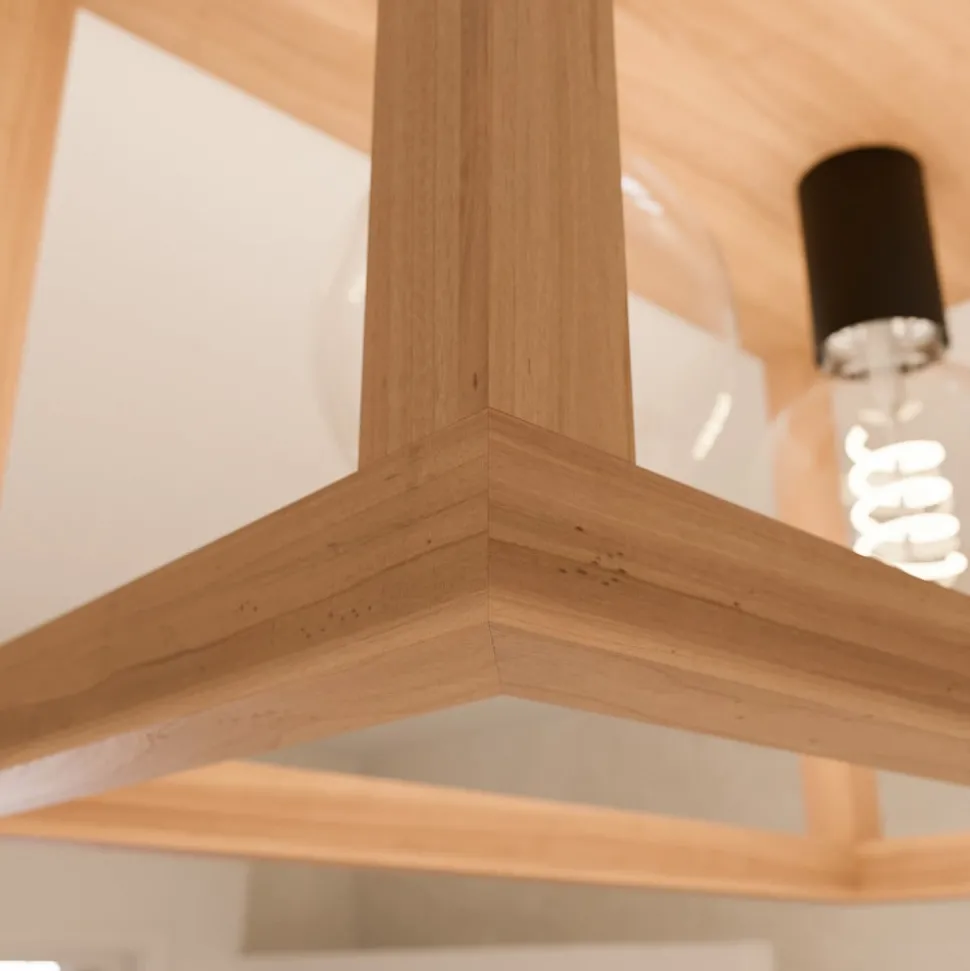 Envostar Rowan eiken plafondlamp, 2-lamps