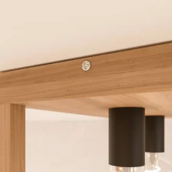 Envostar Rowan eiken plafondlamp, 2-lamps