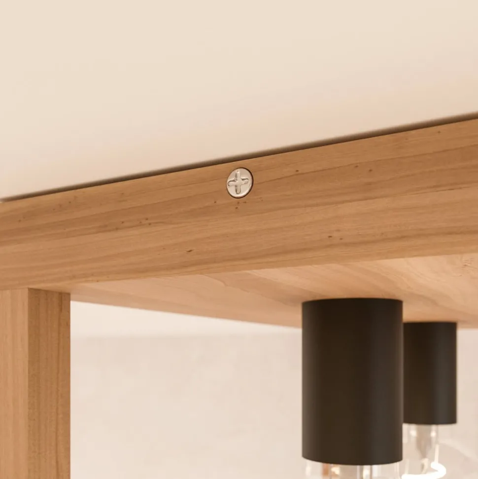 Envostar Rowan eiken plafondlamp, 2-lamps