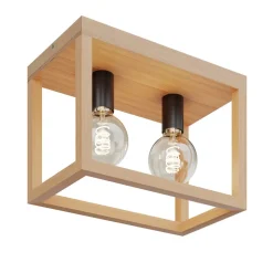 Envostar Rowan eiken plafondlamp, 2-lamps