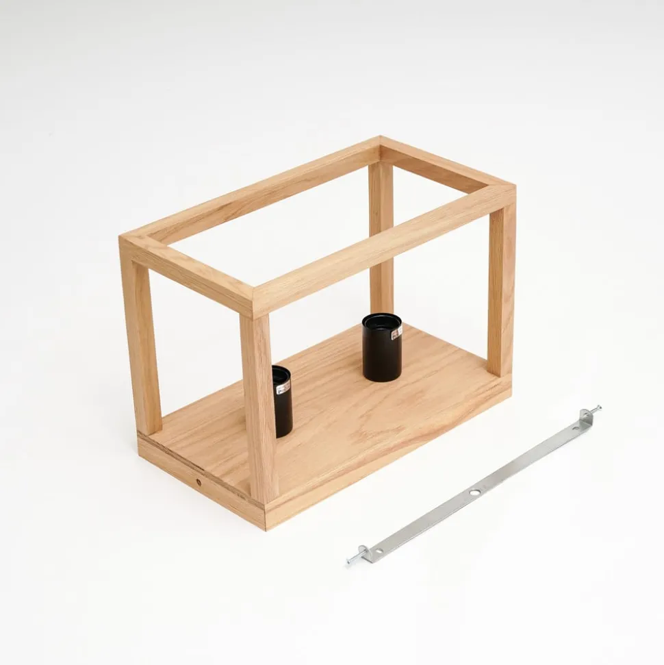 Envostar Rowan eiken plafondlamp, 2-lamps