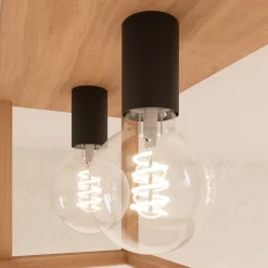 Envostar Rowan eiken plafondlamp, 2-lamps