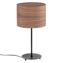Envostar tafellamp walnoot Ø 25cm van fineer