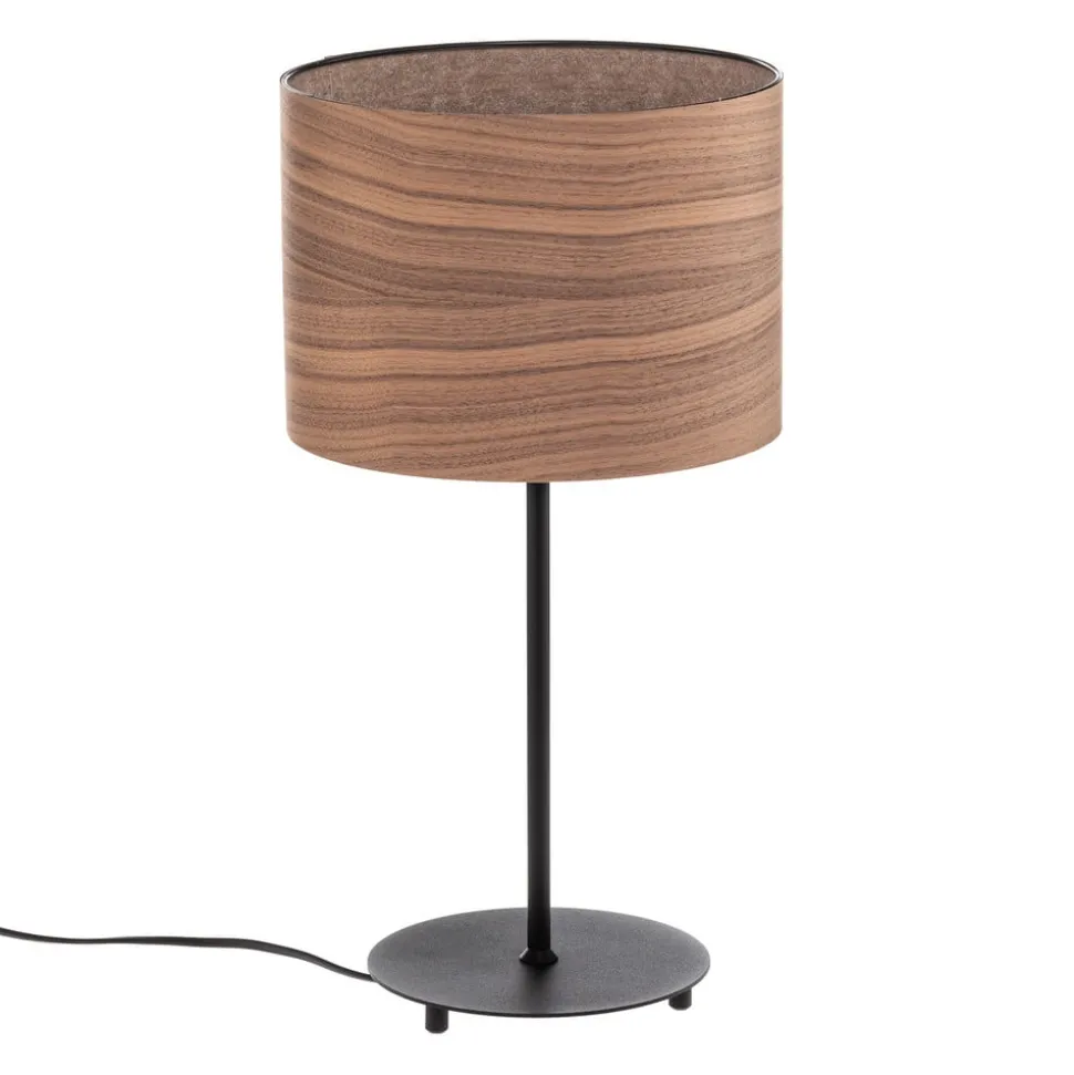 Envostar tafellamp walnoot Ø 25cm van fineer