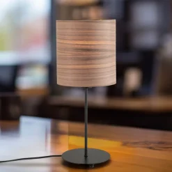 Envostar tafellamp walnoot Ø 20,5 cm van fineer