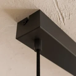 Envostar Talia hanglamp, eiken/wit, 4-lamps