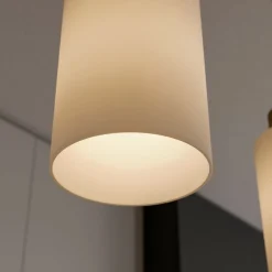 Envostar Talia hanglamp, eiken/wit, 4-lamps