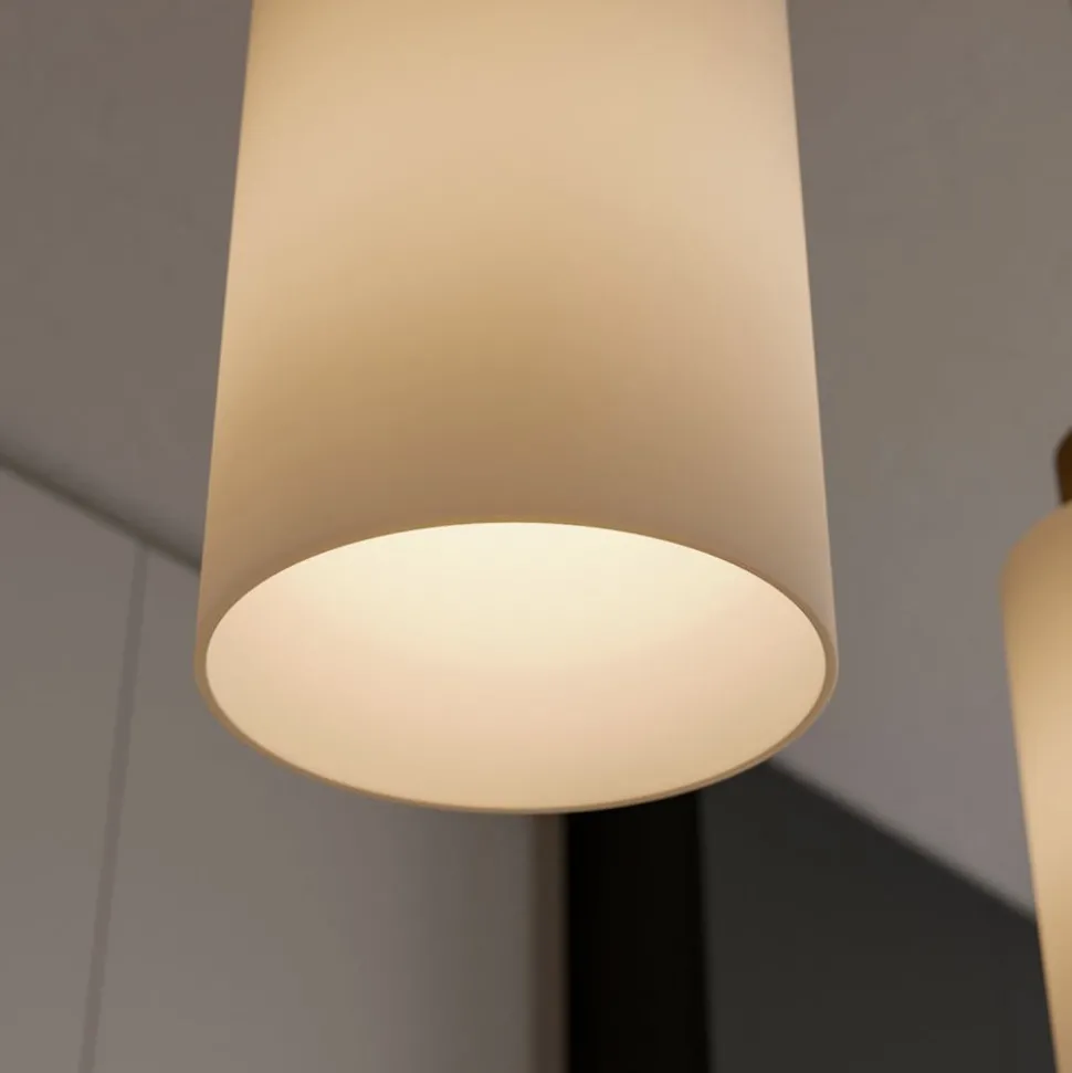 Envostar Talia hanglamp, eiken/wit, 4-lamps