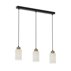 Envostar Talia hanglamp eiken/wit 3-lamps linea