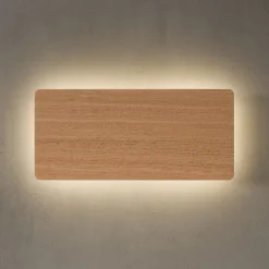 Envostar Tavola wandlamp, eikenhout, 35x16cm