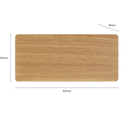 Envostar Tavola wandlamp, eikenhout, 35x16cm