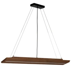 Envostar Tribe LED hanglamp, dennenhout donker