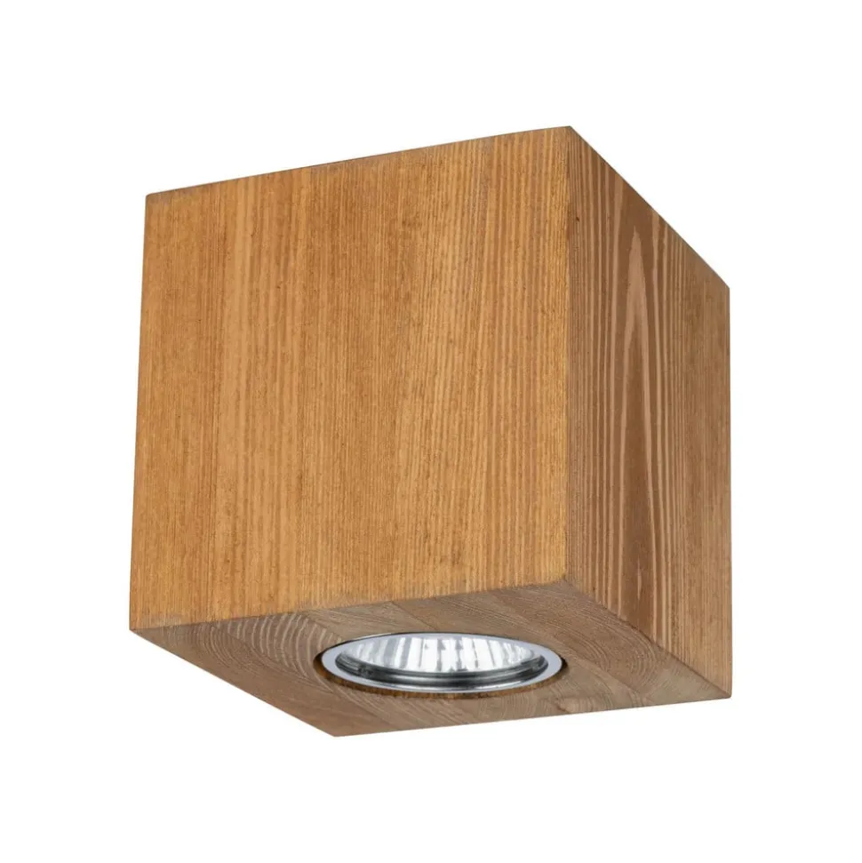 Envostar Tuni downlight, dennen gebeitst bruin