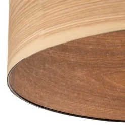 Envostar Veneer plafondlamp kernhout essen Ø55cm