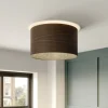 Envostar Veneer plafondlamp gerookt eiken Ø 40cm