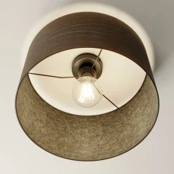 Envostar Veneer plafondlamp gerookt eiken Ø 40cm