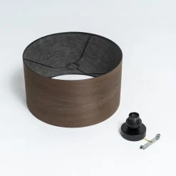 Envostar Veneer plafondlamp gerookt eiken Ø 40cm