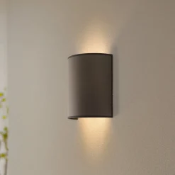 Envostar wandlamp Idun, aardkleurig 24 cm natuurlijk materiaal veganistisch