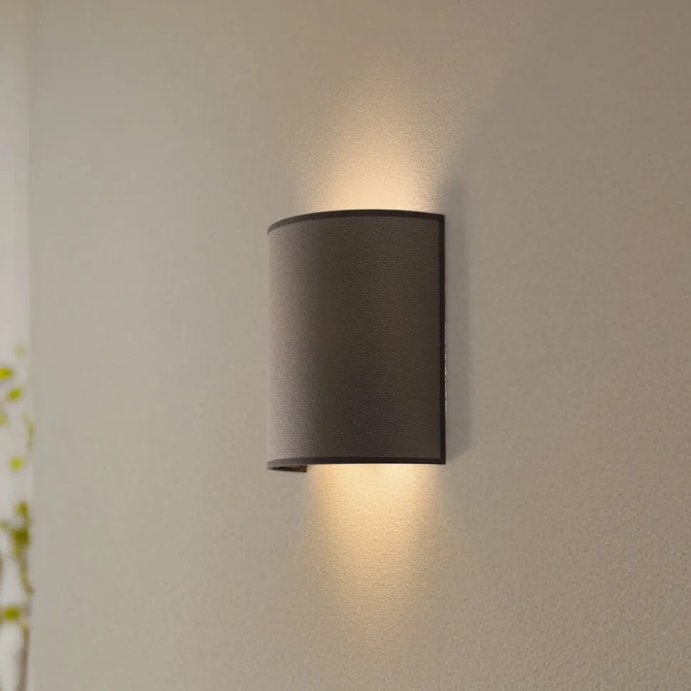 Envostar wandlamp Idun, aardkleurig 24 cm natuurlijk materiaal veganistisch
