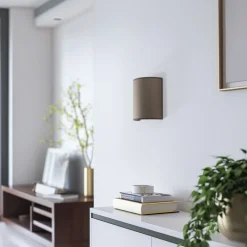 Envostar wandlamp Idun, aardkleurig 24 cm natuurlijk materiaal veganistisch