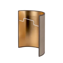 Envostar wandlamp Idun, aardkleurig 24 cm natuurlijk materiaal veganistisch