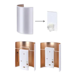 Envostar wandlamp Idun, aardkleurig 24 cm natuurlijk materiaal veganistisch