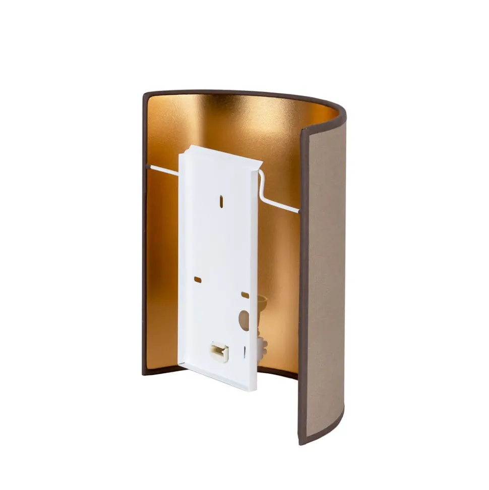 Envostar wandlamp Idun, aardkleurig 24 cm natuurlijk materiaal veganistisch