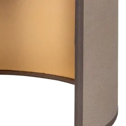 Envostar wandlamp Idun, aardkleurig 24 cm natuurlijk materiaal veganistisch