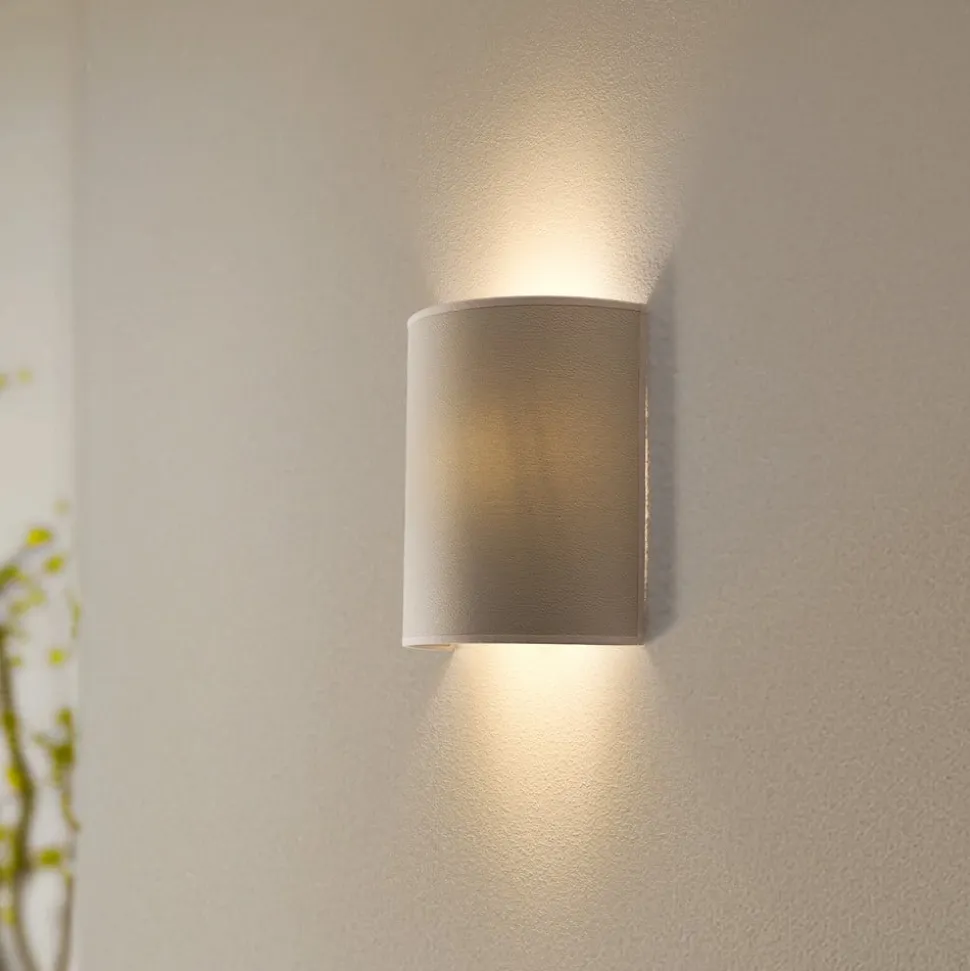 Envostar wandlamp Idun, licht beige 24 cm natuurlijk materiaal veganistisch