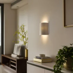 Envostar wandlamp Idun, licht beige 24 cm natuurlijk materiaal veganistisch