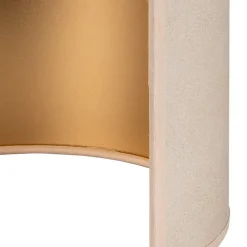 Envostar wandlamp Idun, licht beige 24 cm natuurlijk materiaal veganistisch