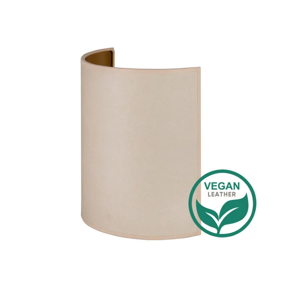 Envostar wandlamp Idun, licht beige 24 cm natuurlijk materiaal veganistisch