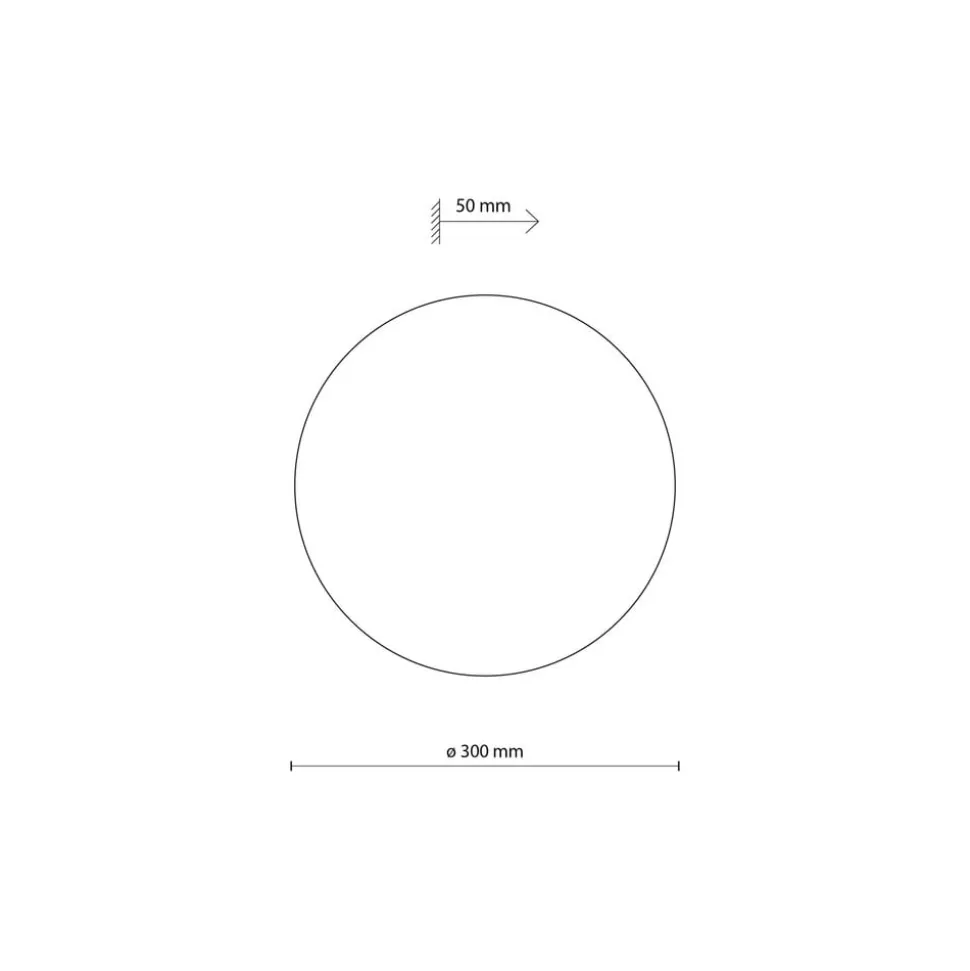 Envostar wandlamp Rito, licht hout, Ø 30 cm