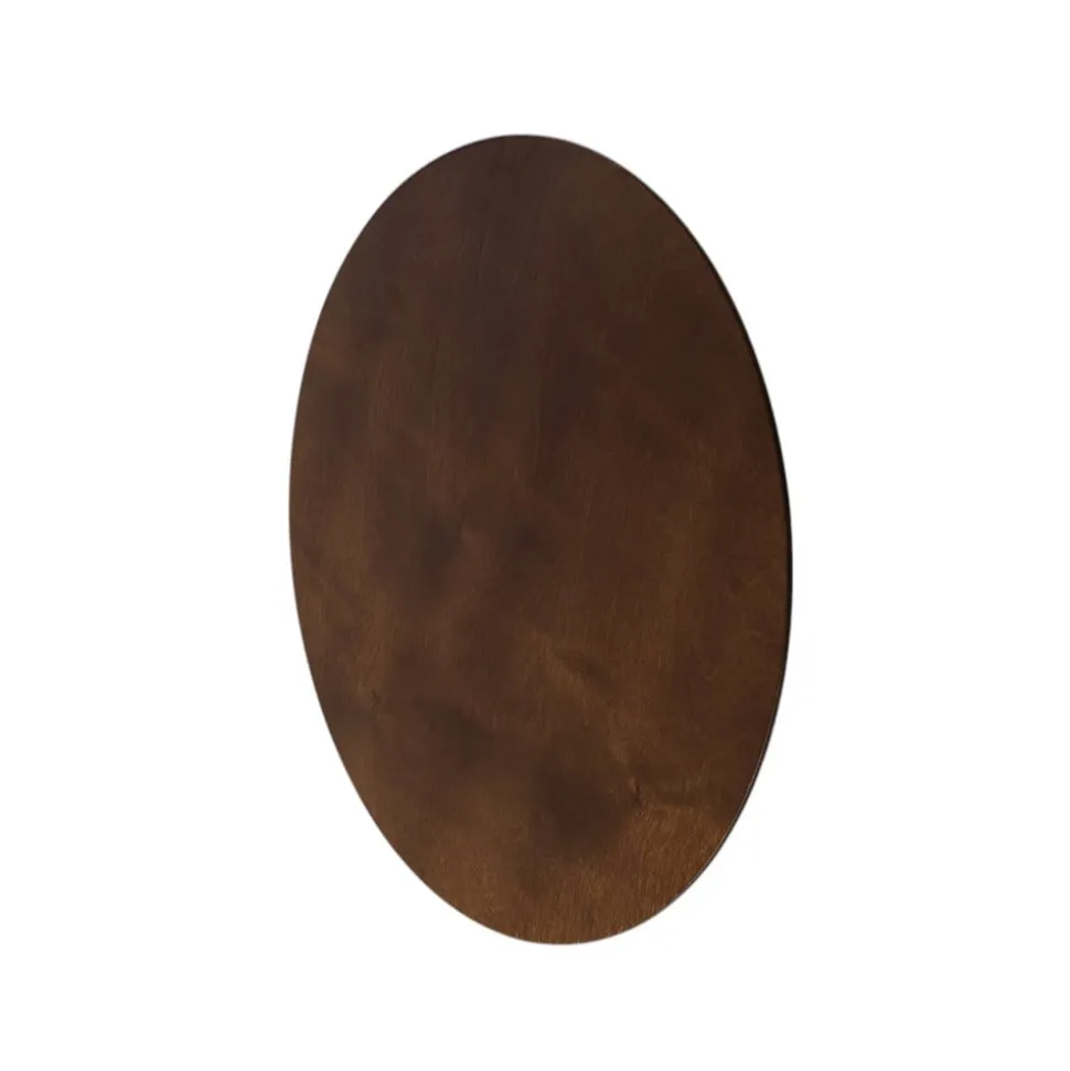 Envostar wandlamp Rito, walnoot, Ø 40 cm