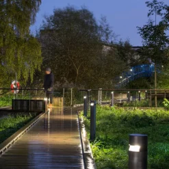 ERCO Castor tuinlamp grafiet 80cm 360° 16W 930