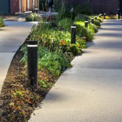 ERCO Castor tuinlamp grafiet 80cm 360° 16W 930