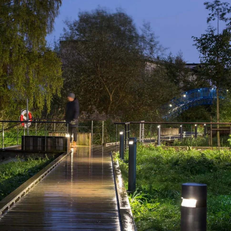 ERCO Castor tuinlamp grafiet 80cm 360° 16W 840