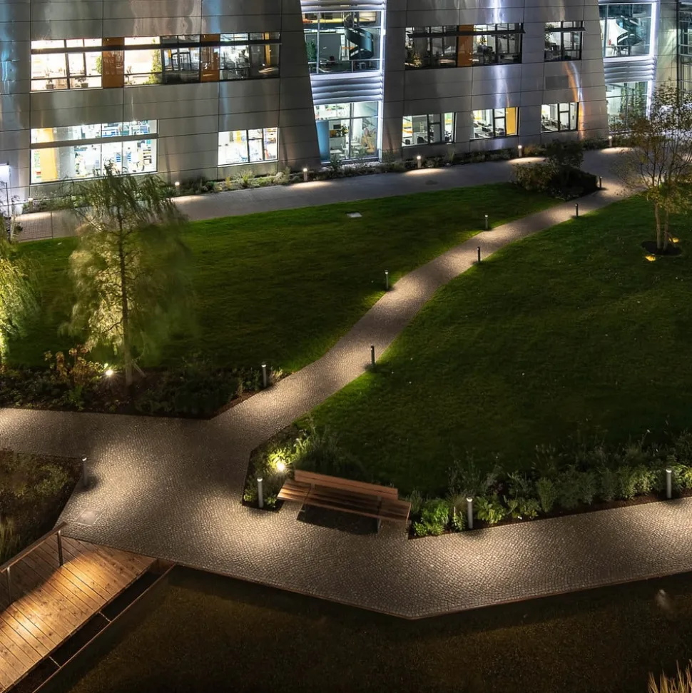 ERCO Castor tuinlamp grafiet 80cm 360° 16W 840