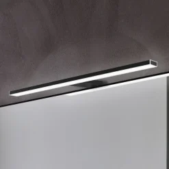 Esther 2 LED spiegellamp, mat zwart, 50 cm