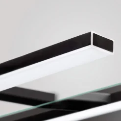 Esther 2 LED spiegellamp, mat zwart, 50 cm