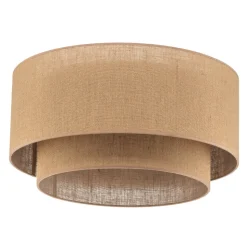 Euluna Boho jute plafondlamp naturel bruin Ø60cm